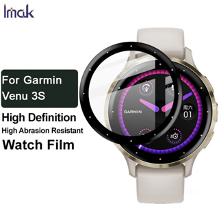 Imak ฟิล์ม TPU นิ่ม Garmin Venu 3S ฟิล์มไฮโดรเจล แบบเต็ม ฟิล์มกันรอยหน้าจอ HD Watch Full Coverage Screen Protector Film