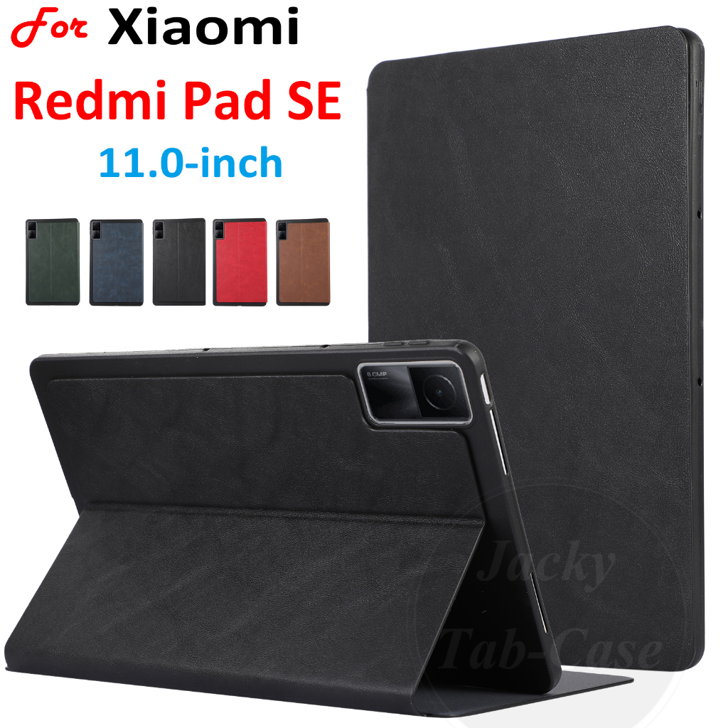 Fit สําหรับ Xiaomi Redmi Pad SE 11 "แฟชั่นกรณี Redmi PadSE 8.7 นิ้ว 2024 Anti-Sweater PU หนังขาตั้ง