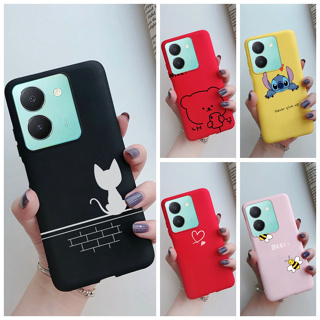 เคสซิลิโคนนิ่ม พิมพ์ลาย สีแคนดี้ สําหรับ Vivo Y36 4G Vivo Y27 5G