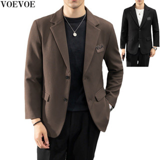 Voevoe เสื้อแจ็กเก็ตลําลอง แฟชั่นสําหรับผู้ชาย