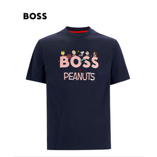 Bess X PEANUTS co เสื้อยืดแขนสั้น ผ้าฝ้ายแท้ พิมพ์ลาย