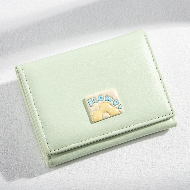Seagloca ใหม่ กระเป๋าสตางค์ ใบสั้น แบบพับสามทบ แฟชั่นสไตล์เกาหลี สําหรับผู้หญิง No 1652