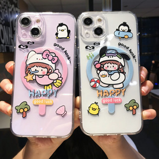 เคสโทรศัพท์มือถือซิลิโคน TPU ใส กันกระแทก ลายการ์ตูน สําหรับ iPhone 13 Pro Max 14 14 Pro 14 Pro Max 15 Pro Max 12 Pro Max 13 11 15 13 Pro 12 Pro 12