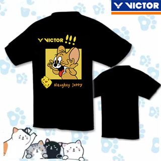 เสื้อกีฬาแขนสั้น ลายทีม Victor Badminton Jersey YY สไตล์เกาหลี แฟชั่นสําหรับผู้ชาย และผู้หญิง 2023 115203 เสื้อยืดตาข่าย แห้งเร็ว สําหรับเล่นเทนนิส แบดมินตัน