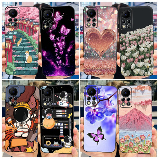 เคสโทรศัพท์มือถือ ซิลิโคนนิ่ม ลายผีเสื้อ นักบินอวกาศ แฟชั่น สําหรับ Infinix Hot 11s NFC Hot11s NFC X6812B