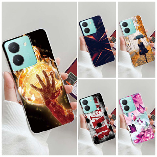 เคสโทรศัพท์มือถือแบบนิ่ม TPU ใส กันกระแทก แฟชั่น สําหรับ Vivo Y36 4G Y27 5G