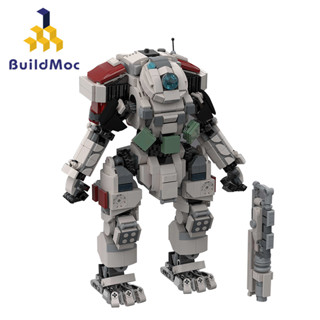 Buildmoc Titanfall บล็อคตัวต่อหุ่นยนต์ Titan Mech 2 โมเดล ของเล่นเสริมการเรียนรู้เด็ก 984 ชิ้น MOC-74288