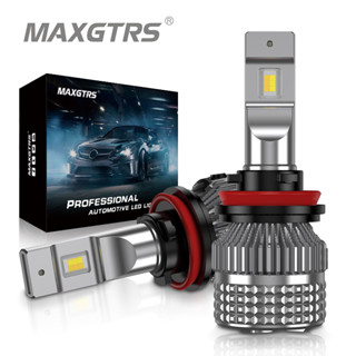 Maxgtrs หลอดไฟตัดหมอก LED H1 H4 H7 H8 H9 H11 9005 HB3 9006 HB4 9012 6000K 3000K 4300K 3 สี สําหรับรถยนต์ 2 ชิ้น