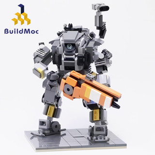 Buildmoc Titanfall บล็อคตัวต่อหุ่นยนต์ Titan Mech 2 โมเดล ของเล่นเสริมการเรียนรู้เด็ก 554 ชิ้น