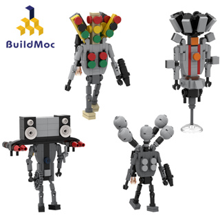 Buildmoc Skibidi บล็อคตัวต่อ รูปกล้องถ่ายรูป ของเล่นเสริมการเรียนรู้เด็ก 436 ชิ้น