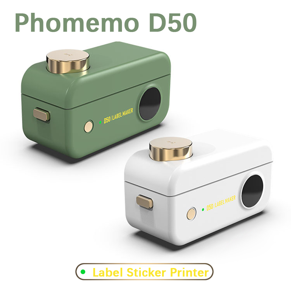 Phomemo D50 เครื่องปริ้นท์ฉลากสติกเกอร์ แบบไร้สาย ขนาดเล็ก DIY