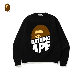 Bape เสื้อฮู้ดลําลอง คอกลม ผ้าฝ้าย พิมพ์ลาย แฟชั่นสําหรับผู้ชาย และผู้หญิง