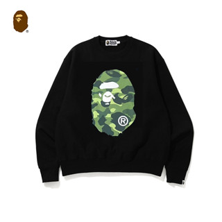 Bape เสื้อฮู้ดลําลอง คอกลม ผ้าฝ้าย พิมพ์ลาย แฟชั่นสําหรับผู้ชาย และผู้หญิง