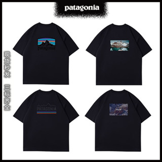 ใหม่ เสื้อยืดแขนสั้น พิมพ์ลาย Patagonia แฟชั่นคลาสสิก เรโทร สําหรับผู้ชาย และผู้หญิง