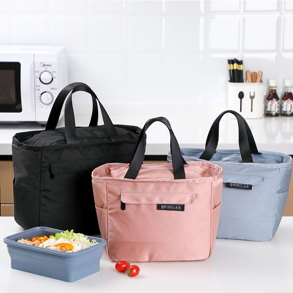 ⭐Next-Day Delivery⭐กระเป๋าใส่กล่องอาหารกลางวัน มีฉนวนกันความร้อน แบบพกพา