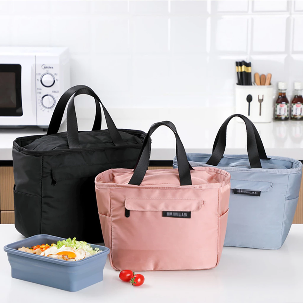 ⭐Next-Day Delivery⭐กระเป๋าใส่กล่องอาหารกลางวัน มีฉนวนกันความร้อน แบบพกพา
