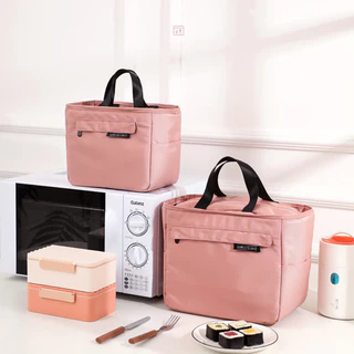 ⭐Next-Day Delivery⭐กระเป๋าใส่กล่องอาหารกลางวัน มีฉนวนกันความร้อน แบบพกพา