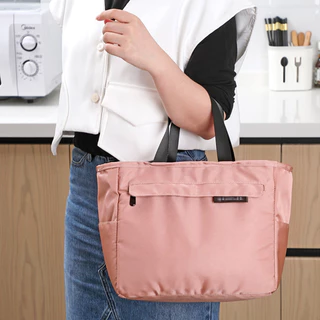 ⭐Next-Day Delivery⭐กระเป๋าใส่กล่องอาหารกลางวัน มีฉนวนกันความร้อน แบบพกพา