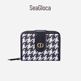 Seagloca ใหม่ กระเป๋าสตางค์ใบสั้น พับได้ ความจุเยอะ มีช่องใส่บัตรหลายช่อง สําหรับสตรี No.1267