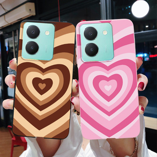 เคสโทรศัพท์มือถือ ยางซิลิโคนนิ่ม ลายหัวใจ สําหรับ Vivo Y36 4G V2247 2023 Y36 Y 36