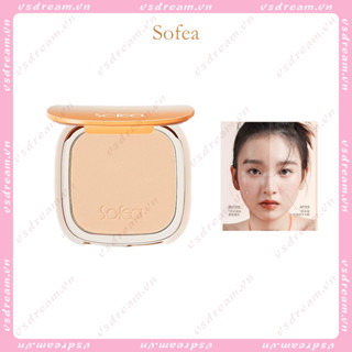 Sofea แป้งอัดแข็ง เนื้อแมตต์ ควบคุมความมัน ติดทนนาน สีขาว เครื่องสําอางแต่งหน้า