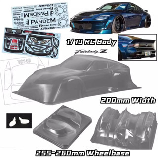 กรอบตัวรถบังคับ กว้าง 200 มม. กว้าง 260 มม. ฐานล้อ 1/10 สําหรับ Nissan Fairlady 400Z RC hsp hpi trax Tamiya