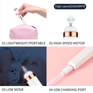 Monja เครื่องขัดเล็บปลอมไฟฟ้า 36W USB แบบพกพา สําหรับขัดหนังกําพร้า เล็บเท้า