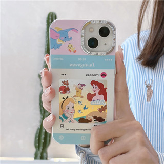 เคสโทรศัพท์มือถือนิ่ม ลายการ์ตูนเจ้าหญิง พร้อมสายคล้อง สําหรับ iPhone 11 12 13 14 15 PRO MAX iPhone14 iPhone14Pro