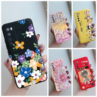 เคสโทรศัพท์มือถือ ซิลิโคนนิ่ม ลายการ์ตูนดอกไม้ แฟชั่น สําหรับ Huawei nova 7 5G nova7 5G