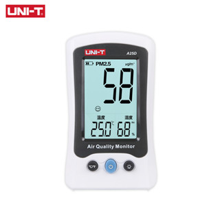 Uni-t A25D PM2.5 เครื่องทดสอบคุณภาพอากาศ อุณหภูมิ ความชื้น ตรวจจับ LCD ไฟแบ็คไลท์ ปิดอัตโนมัติ