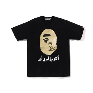 Bape เสื้อยืด คอกลม แขนสั้น ผ้าฝ้าย พิมพ์ลาย แฟชั่นสําหรับผู้ชาย และผู้หญิง