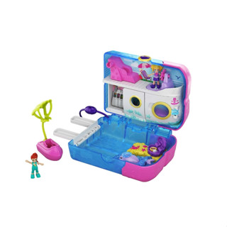 Polly Pocket Pocket World Sweet Sails Cruise Ship Compact Playset with 2 Micro Dolls &amp; Accessories Polly Pocket Pocket World Sweet Sails Cruise Ship Compact Playset พร้อมตุ๊กตาไมโคร 2 ตัว และอุปกรณ์เสริม