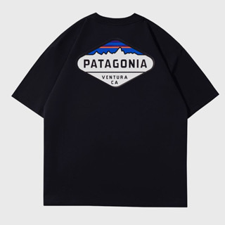 เสื้อยืดแขนสั้น พิมพ์ลาย Patagoni สไตล์ตะวันตก ย้อนยุค คลาสสิก คุณภาพสูง แฟชั่นสําหรับผู้ชาย และผู้หญิง