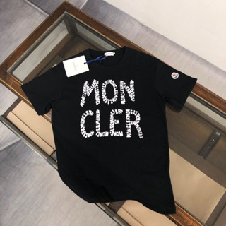 เสื้อยืดลําลอง คอกลม แขนสั้น ผ้าฝ้าย พิมพ์ลาย Monce ทรงหลวม สําหรับผู้ชาย และคู่รัก