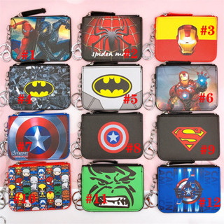 กระเป๋าสตางค์ ลายการ์ตูน League of Legends Batman Revenge Captain Card พร้อมพวงกุญแจ ใส่เหรียญ บัตร สําหรับเด็ก ของขวัญ