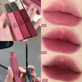 Cappuvini ลิขวิดลิปสติก เนื้อแมตต์กํามะหยี่ กันน้ํา ไม่ซีดจาง 3CE Same Style Lipstick