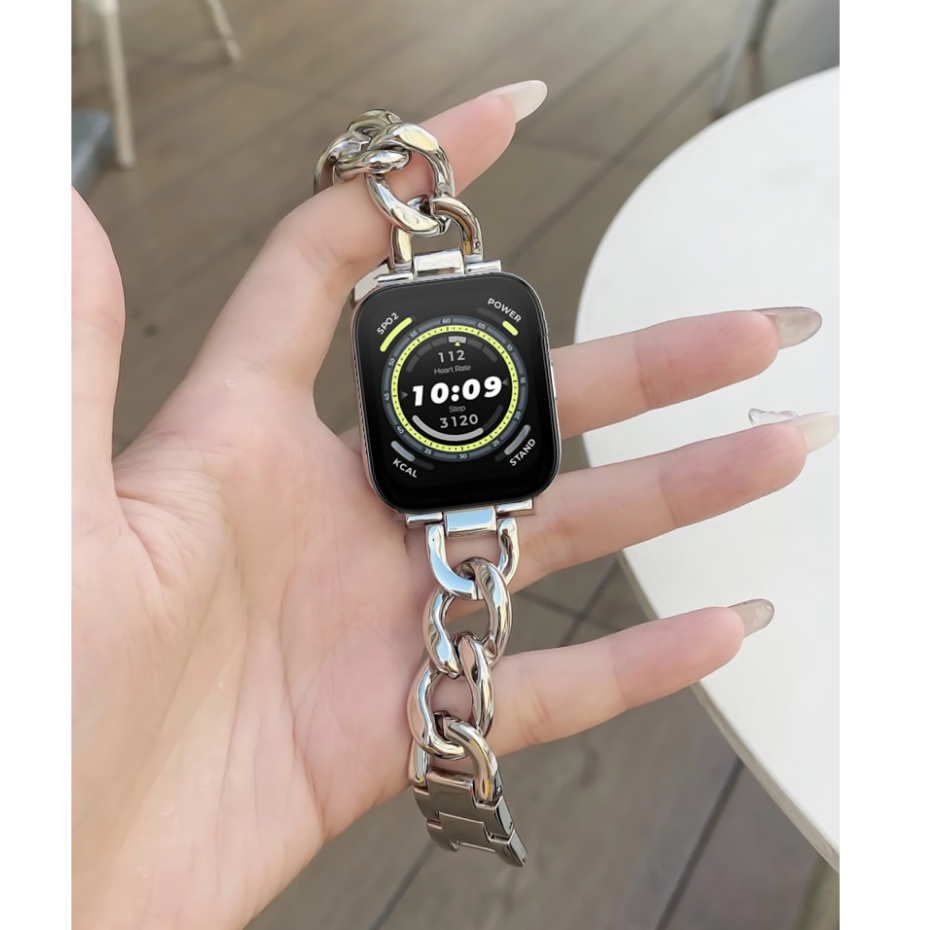 สายนาฬิกา amazfit bip 5 ข้อมือโลหะ ปรับได้ สาย amazfit bip 5 Strap Amazfit GTS 2/Amazfit GTS 3 สาย Amazfit GTS 4 mini สายนาฬิกา Amazfit Bip 3 pro Strap Amazfit Bip U pro/ GTR 3/GTR 4/ Huawei GT/GT2/GT3 Strap Samsung Galaxy Watch 4/5 / Galaxy Watch 6 Strap - รูปที่ 3