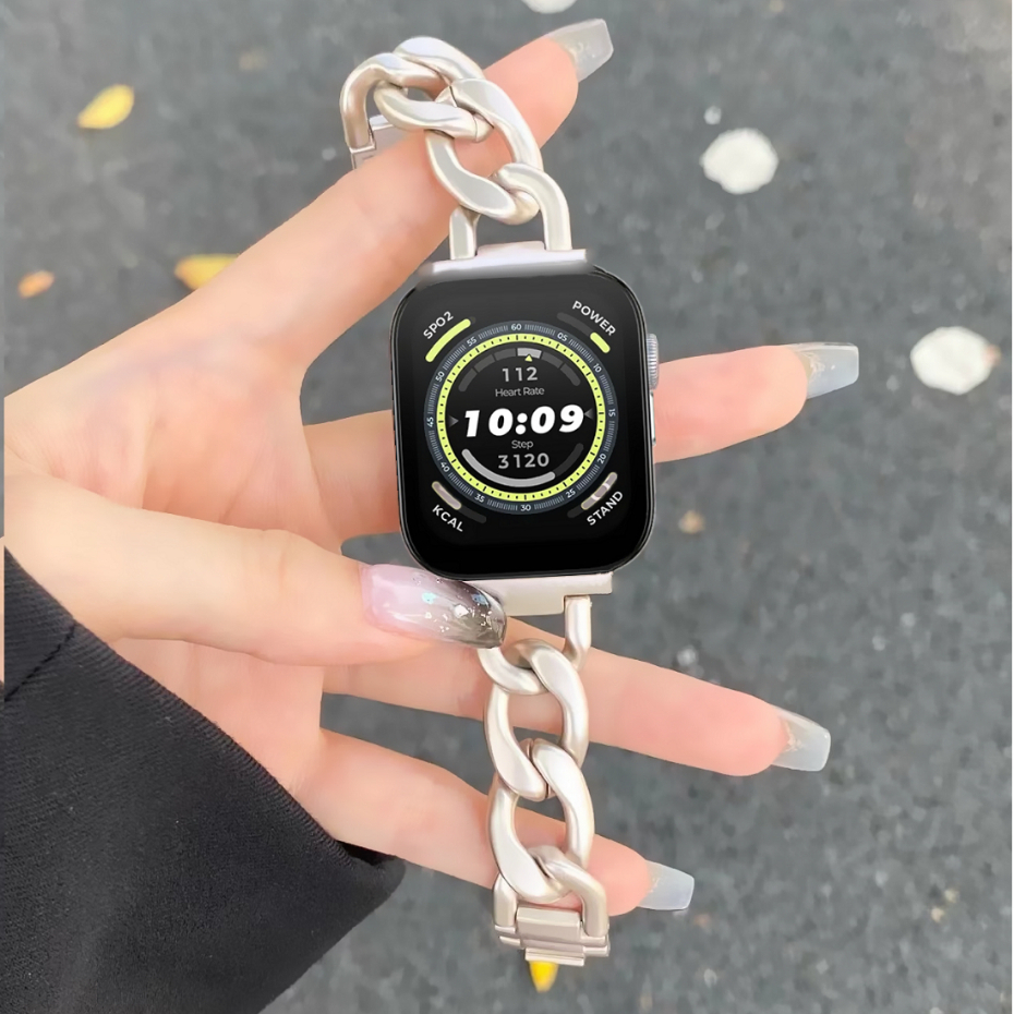 สายนาฬิกา amazfit bip 5 ข้อมือโลหะ ปรับได้ สาย amazfit bip 5 Strap Amazfit GTS 2/Amazfit GTS 3 สาย Amazfit GTS 4 mini สายนาฬิกา Amazfit Bip 3 pro Strap Amazfit Bip U pro/ GTR 3/GTR 4/ Huawei GT/GT2/GT3 Strap Samsung Galaxy Watch 4/5 / Galaxy Watch 6 Strap - รูปที่ 2