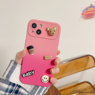 เคสโทรศัพท์มือถือ ลายหมีกาแฟ หลากสี สําหรับ Iphone 14promax 13 promax 12 promax 11