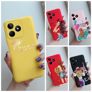 ใหม่ เคสโทรศัพท์มือถือ ซิลิโคนนิ่ม ผิวด้าน กันกระแทก สีแคนดี้ แฟชั่น สําหรับ Realme C51 2023