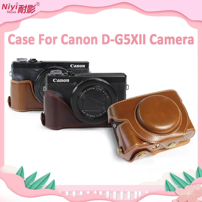 เคสหนัง PU แบบเต็ม สําหรับกล้อง Canon G5X2 G5XII G1XII G1X2 G7XII G7X2 R50 R100 Ricoh GR3 GR2