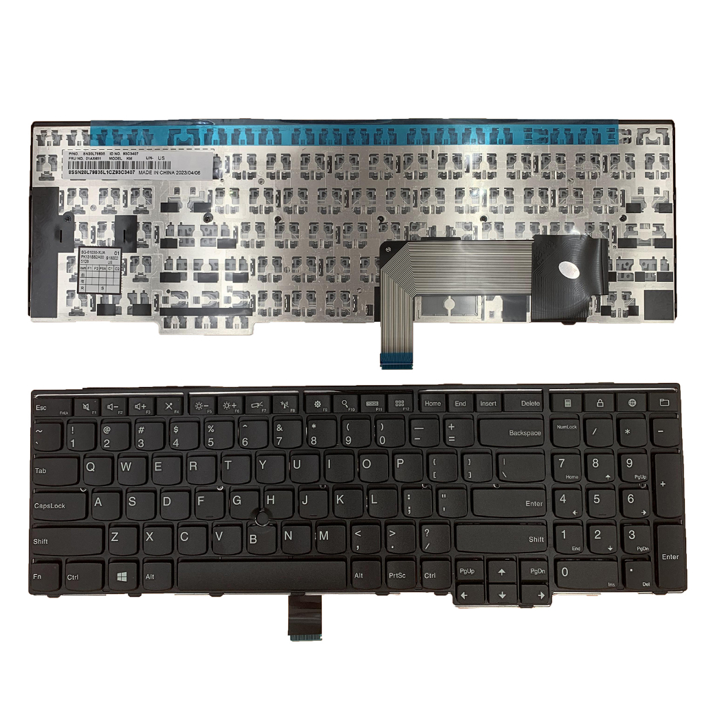 สําหรับ Lenovo ThinkPad E531 T540 T550 L540 L560 W540 W550 W541 US แป้นพิมพ์แล็ปท็อป