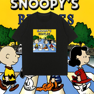 เสื้อ THE SNOOPYS BEATLES ผ้า Cotton 100%