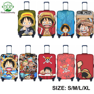 (พร้อมส่ง) ผ้าคลุมกระเป๋าเดินทาง กันน้ํา กันฝุ่น ลาย One Piece Luffy 18 นิ้ว -32 นิ้ว