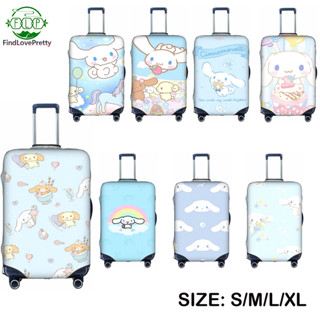 ผ้าคลุมกระเป๋าเดินทาง ลาย Cinnamoroll ซักทําความสะอาดได้ ขนาด 18-32 นิ้ว