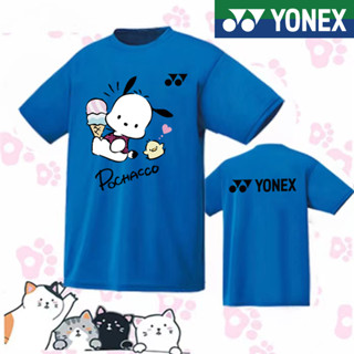 เสื้อกีฬาแบดมินตัน แขนสั้น ลาย Yonex yy yy สไตล์เกาหลี สําหรับผู้ชาย และผู้หญิง 2023