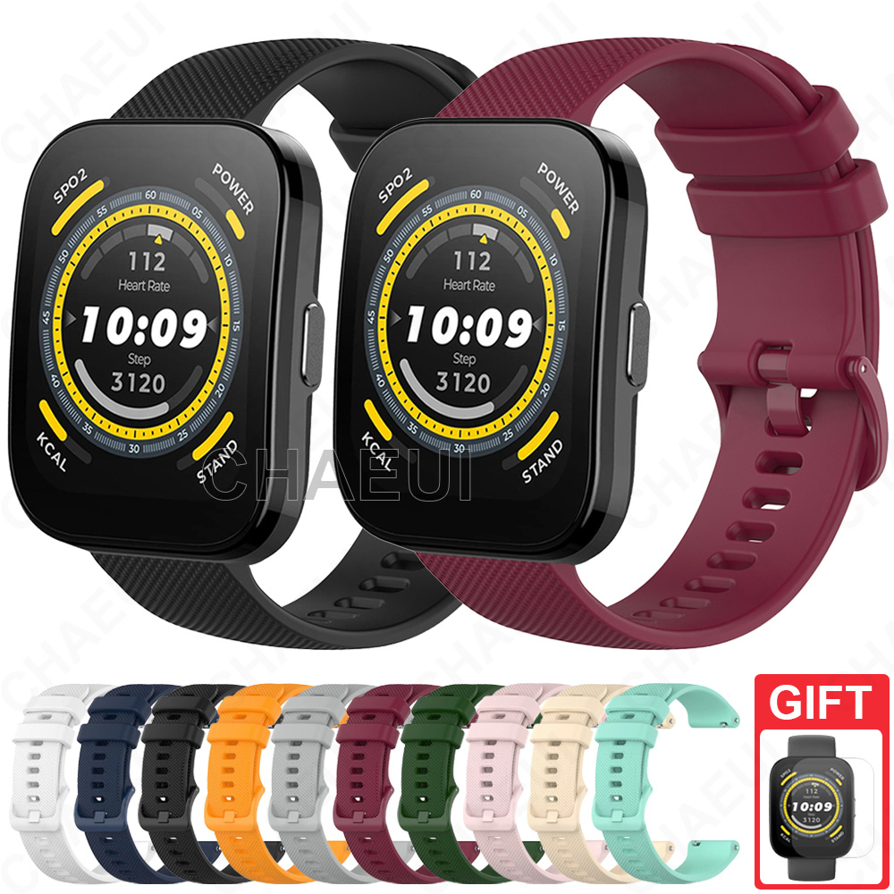 สายรัดซิลิโคนอุปกรณ์เสริมสร้อยข้อมือระบายอากาศสําหรับ Amazfit Bip Max 6 5 Unity 3 U Pro S / GTS 4 Mini 3 2 / GTR Mini
