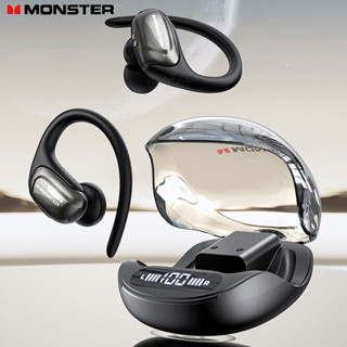 Monster Open Ear 202 TWS หูฟังบลูทูธไร้สาย การนํากระดูก ชุดหูฟังกีฬา หูฟังเบส กันน้ํา พร้อมไมโครโฟน