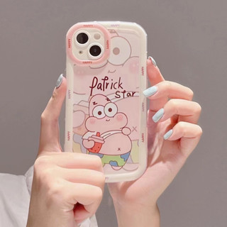 เคสโทรศัพท์มือถือ กันกระแทก ลายการ์ตูน Sponge Bob และ Patrick Star น่ารัก แฟชั่น สําหรับ iPhone 15Promax 15Ultra 15 14 13 12 11 XS 8 7P 6P