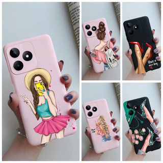 เคสโทรศัพท์มือถือ ซิลิโคนนิ่ม แบบป้องกันเต็มเครื่อง แฟชั่นสําหรับผู้หญิง C51 C51